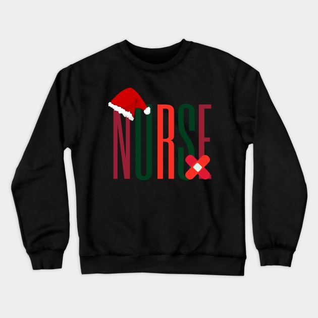 Nurse Santa Christmas Crewneck Sweatshirt by TeaTimeTs